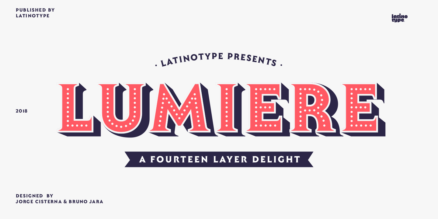 Пример шрифта Lumiere #1